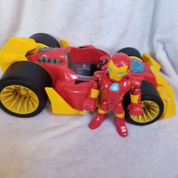 2018 Hasbro Unisex Iron Man Action Figure with Car - Picture 2 of 6